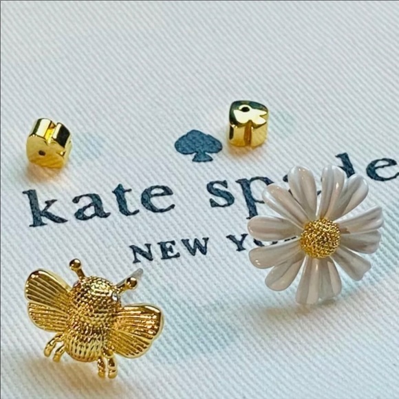Kate Spade All Abuzz Bee Daisy Stud Earrings - Picture 2 of 8